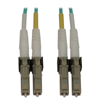 Tripp Lite N820X-03M InfiniBand/fibre optic cable 3 M LC OFNR OM3 Türkizkék, Bézs