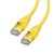 Videk Cat6 Booted UTP LSZH RJ45 to RJ45 Patch Cable Yellow 8Mtr