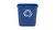 Rubbermaid FG295673BLUE cubo de basura Rectangular Azul