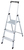 Krause 126214 ladder Trapladder Aluminium, Zwart