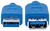 Manhattan 325394 USB-kabel 1 m USB 3.2 Gen 1 (3.1 Gen 1) USB A Blauw