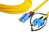 Lightwin LDP-09 LSH-SC 2.0 InfiniBand/fibre optic cable 2 m E-2000 (LSH) OS2 Blauw, Geel