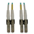 Tripp Lite N820X-03M 400G Multimode 50/125 OM3 Switchable Fiber Optic Cable (Duplex LC-PC M/M), LSZH, Aqua, 3 m (9.8 ft.)