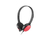 uGo USL-1222 écouteur/casque Avec fil Arceau Noir, Rouge