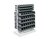 Produktbild - perfo Rack mit 112 bottBoxen, 8 Schlitzplatten
