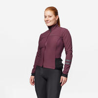 Women's Winter Road Cycling Jacket Endurance - Burgundy - M