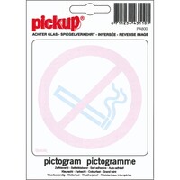 Pickup Pictogram Achter Glas 10x10cm Verboden Te Roken