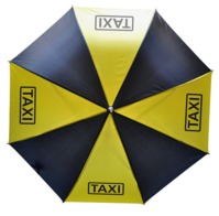 Taxi-Schirm - schwarzer Automatik-Stockschirm