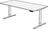 Schreibtisch M-ove silber H720-1200xB1800xT800mm Ahorndekor