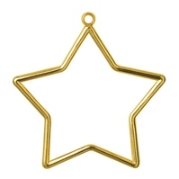 Frame: Plastic: Star Shaped: 9 x 7cm: Gold