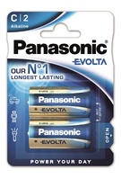 Panasonic Evoia C / bambino batteria alcalina 2-Pack
