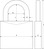 Artikeldetailsicht ABUS ABUS Vorhangschloss -Massiv Messing- hoher Bügel 85/50HB80 doppelte Verriegelung Bügel gehärtet