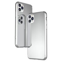 NALIA Mirror Hardcase compatibile con iPhone 11 Pro Max, Specchio Cover Rigida in 9H Vetro Temperato & Silicone Bumper, Custodia Protettiva Case Telefono Cellulare Protezione Ar...