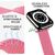 NALIA Tessuto Intrecciato Cinturino Smart Watch compatible con Apple Watch Bracciale Ultra/SE Series 8/7/6/5/4/3/2/1, 42mm 44mm 45mm 49mm, per iWatch Orologio Donna Uomo Pink