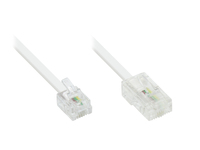 DSL Modem Kabel RJ11 / RJ45, weiß, 6m, Good Connections®
