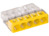 Verbindungsklemme, 5-polig, 0,5-2,5 mm², Klemmstellen: 5, gelb/transparent, Käfi
