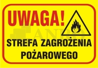 Uwaga! strefa zagrożenia pożarowego