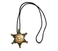 collier avec insigne de shérif