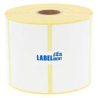 Thermodirekt-Etiketten 75 x 50 mm, 1.000 BPA-freie Thermoetiketten auf 1 Zoll (25,4 mm) Rolle, Thermo-Eco Papier