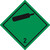 Gefahrgutetiketten 100 x 100 mm, 2 Nicht brennbares giftiges Gas Klasse 2.2, Polyethylen schwarz grün, 1.000 Gefahrgutaufkleber