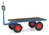 fetra® Handpritschenwagen, Ladefläche 1200 x 800 mm, nur Plattform, Zugöse, Vollgummiräder