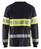Flammschutz Langarm Shirt 3484 marineblau/gelb - Rückseite