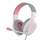 Meetion HP021 gaming headset fehér-rózsaszín (MT-HP021WP)