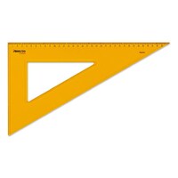 Vonalzó ARISTO Contrast háromszög 60 fokos 36 cm sárga