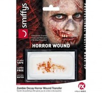 Maquillaje FXs de herida zombi con dientes T.Universal