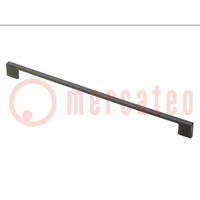 Holder; ZnAL; antique copper; H: 27.5mm; L: 353mm; W: 8.5mm; handle