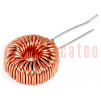 Inductor: wire; THT; 100uH; 65mΩ; 6A