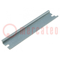 DIN rail; steel; W: 35mm; L: 160mm; Plating: zinc