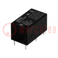 Relay: electromagnetic; DPST-NO; Ucoil: 24VDC; Icontacts max: 5A