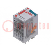 Relé: electromagnético; 4PDT; Uinductor: 220VDC; Icantactosmáx: 6A