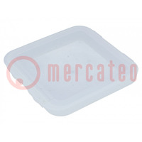Container: single; polypropylene; 133x133x13mm