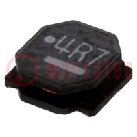 Inductor: wire; SMD; 4.7uH; Ioper: 2A; 60mΩ; ±20%; Isat: 2A