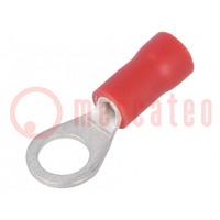 Tip: ring; M5; Ø: 5.3mm; 0.5÷1mm2; crimped; for cable; insulated