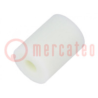 Spacer sleeve; cylindrical; polyamide; L: 6.4mm; Øout: 4.8mm