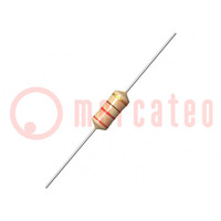 Inductor: wire; THT; 1800uH; 300mA; 6Ω; Ø6x16mm; ±5%; Leads: axial