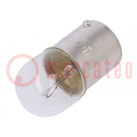 Filament lamp: automotive; BA15S SCC; transparent; 24V; 10W; LLB