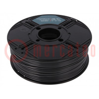 Filament: ABS EX; 2.85mm; graphite; 250°C; 1kg; Table temp: 110°C
