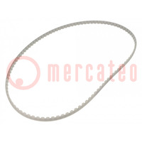 Timing belt; AT10; W: 10mm; H: 5mm; Lw: 1000mm; Tooth height: 2.5mm