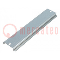 DIN rail; steel; W: 35mm; H: 7.5mm; L: 144mm; for enclosures