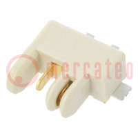 Socket; Connector: wire-wire/PCB; Rotaconnect; 3mm; PIN: 2; 5A; SMT