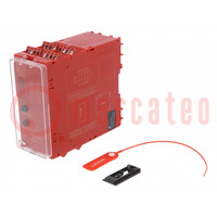 Module: safety relay; 24VAC; 24VDC; IN: 6; for DIN rail mounting