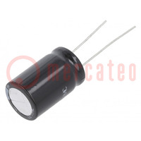 Capacitor: electrolytic; low ESR; THT; 1000uF; 63VDC; Ø16x25mm