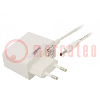 Power supply: switching; mains,plug; 5VDC; 2A; 10W; Plug: EU; 78.7%