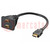 HDMI-Signalverteiler; HDMI-Buchse x2,HDMI Stecker; 0,1m