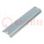 DIN-rail; staal; W: 35mm; H: 7,5mm; L: 144mm; voor behuizingen