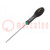 Screwdriver; Torx® with protection; T20H; FATMAX®; 100mm